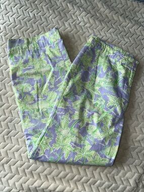 Lilly Pulitzer Island Fever Vintage Cotton Pants Size 2